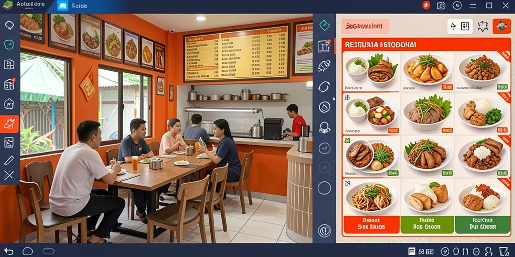 Tampilan awal yang menarik dan penuh warna.