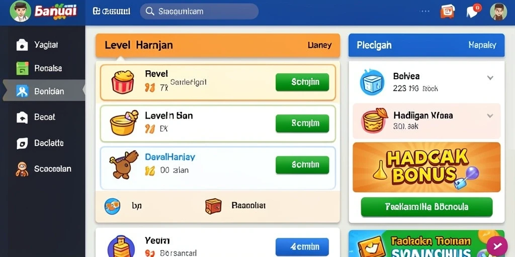 Tampilan utama yang menarik dan intuitif.